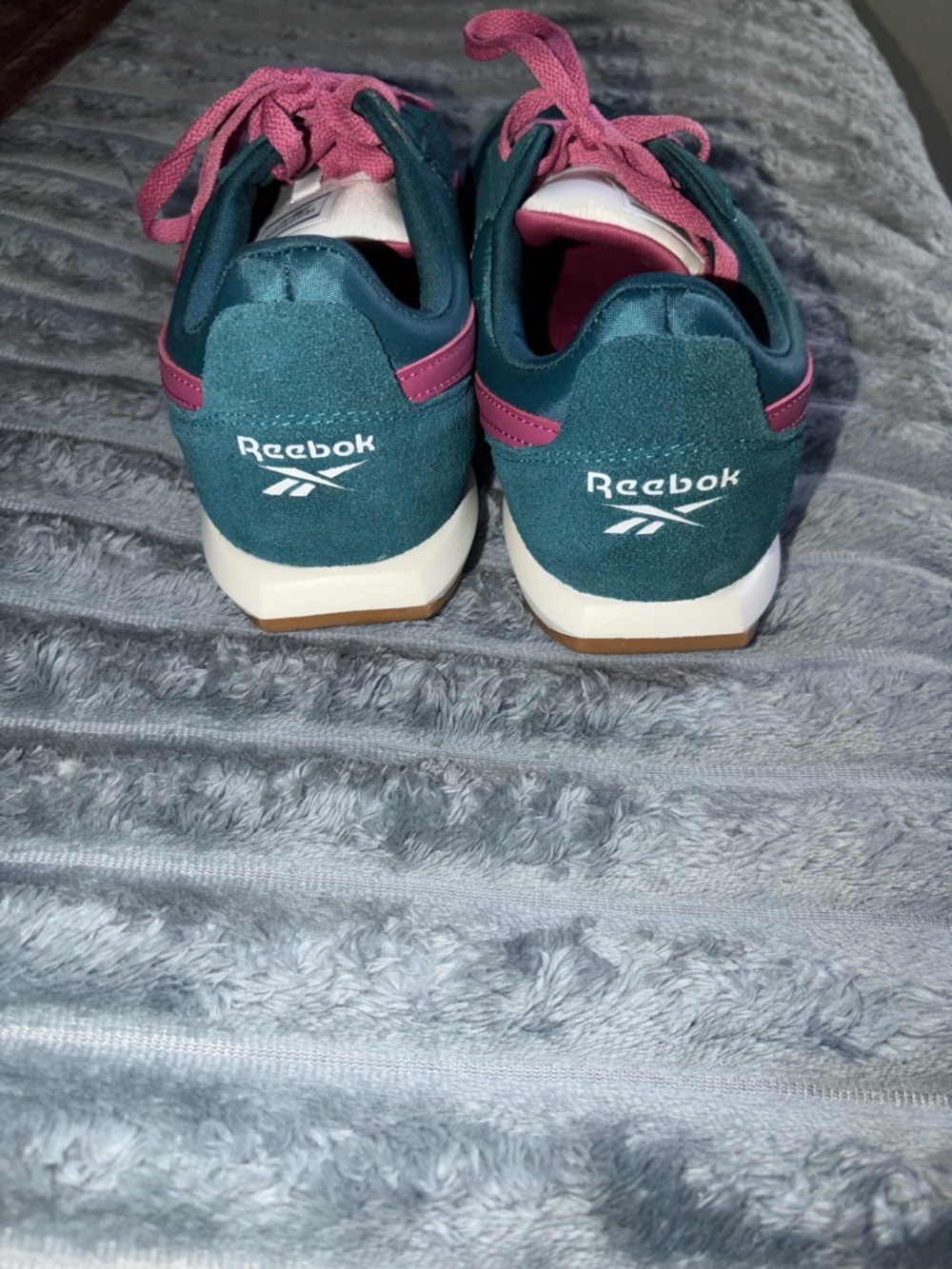 Reebok Women Teal and Pink Athletic Sneakers - Picture 3 of 7